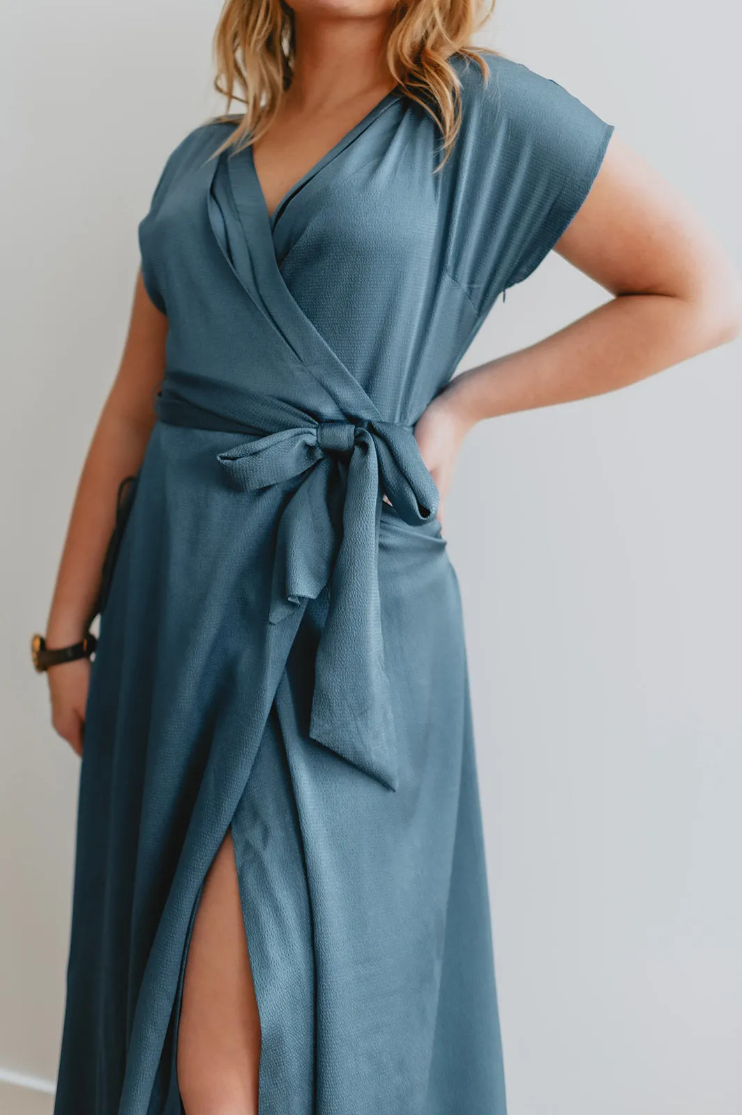 The Loretta Maxi Dress - Ice Blue