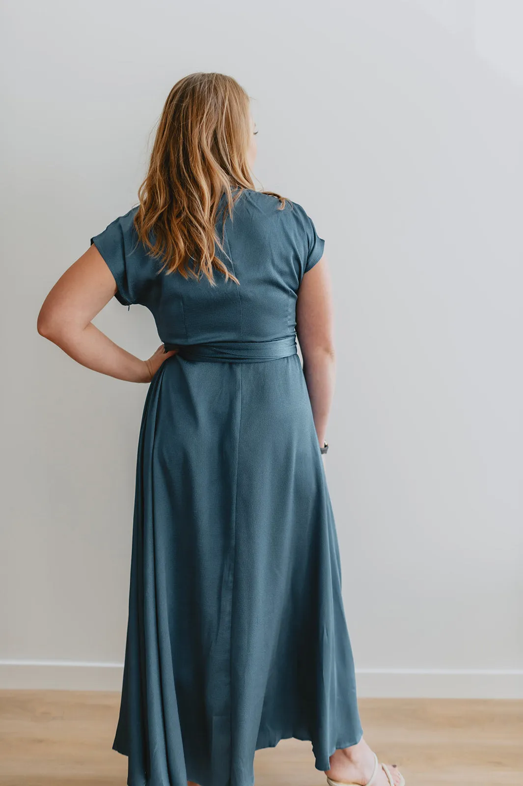 The Loretta Maxi Dress - Ice Blue