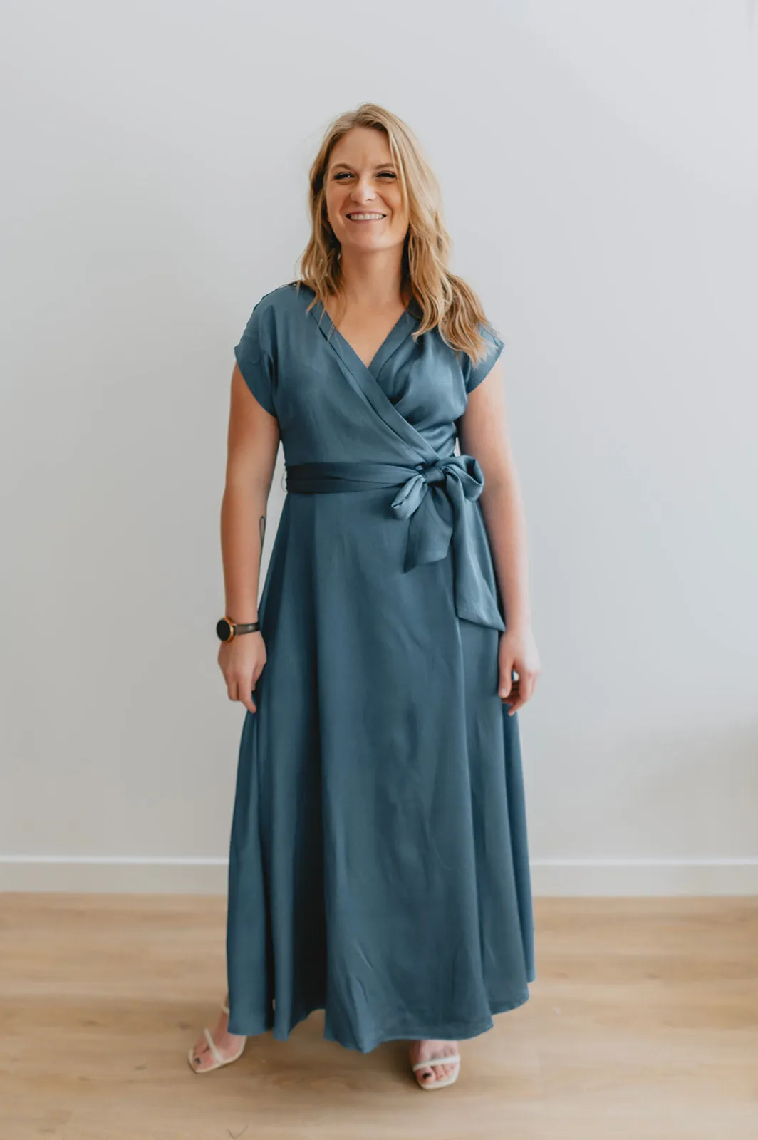 The Loretta Maxi Dress - Ice Blue