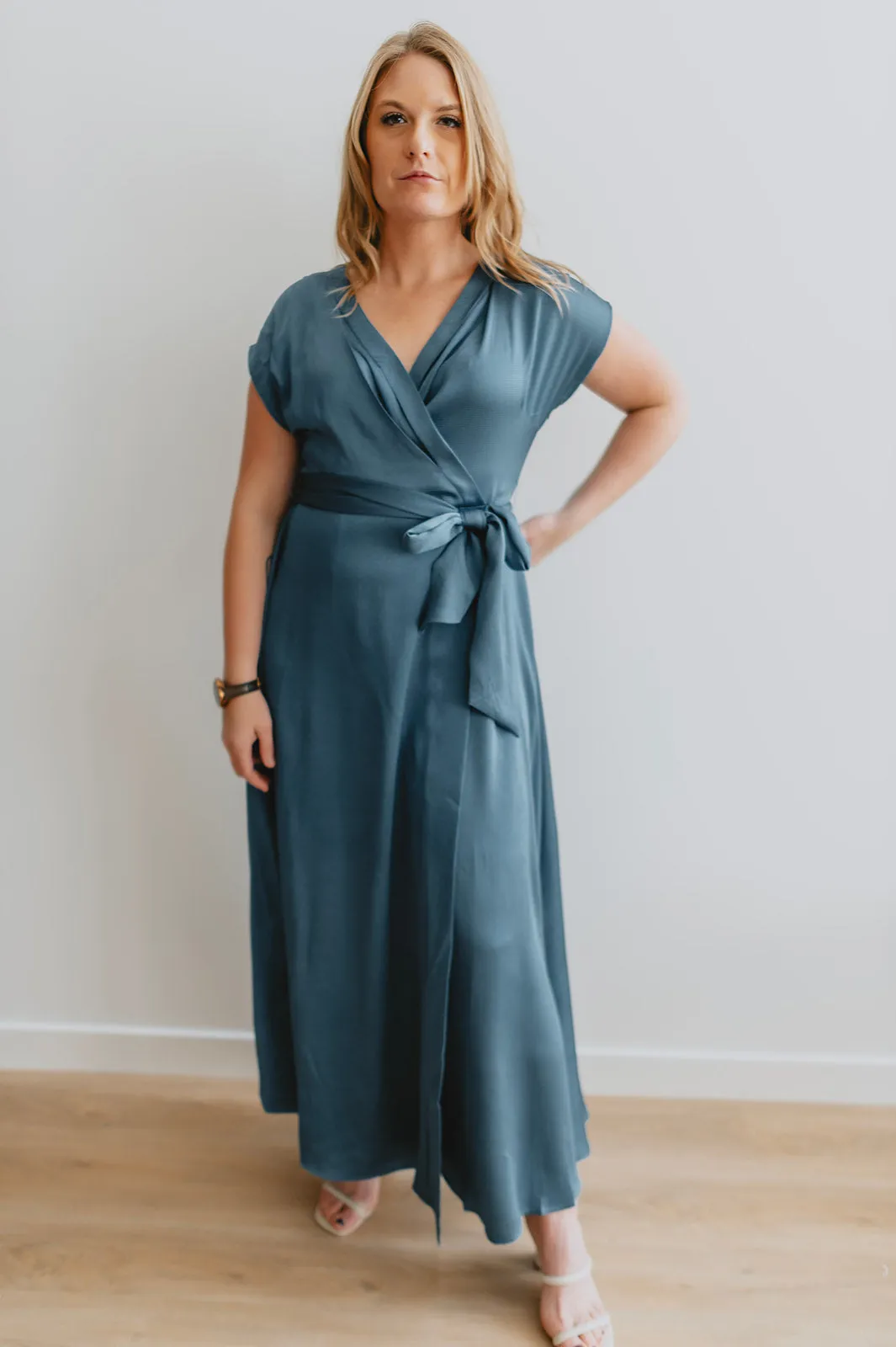 The Loretta Maxi Dress - Ice Blue