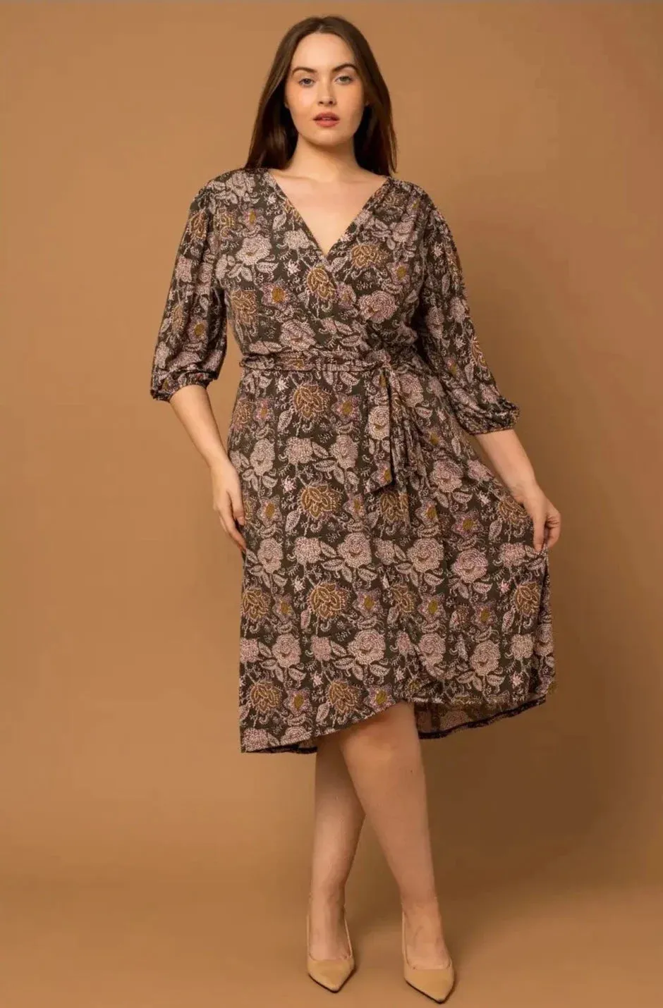 The Olivia Wrap Dress - PLUS