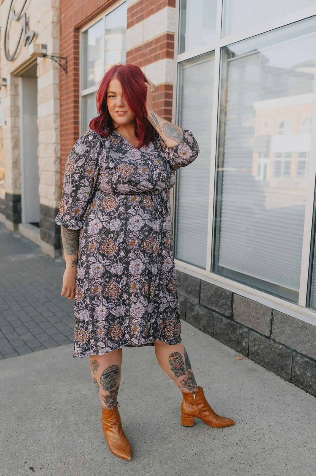 The Olivia Wrap Dress - PLUS