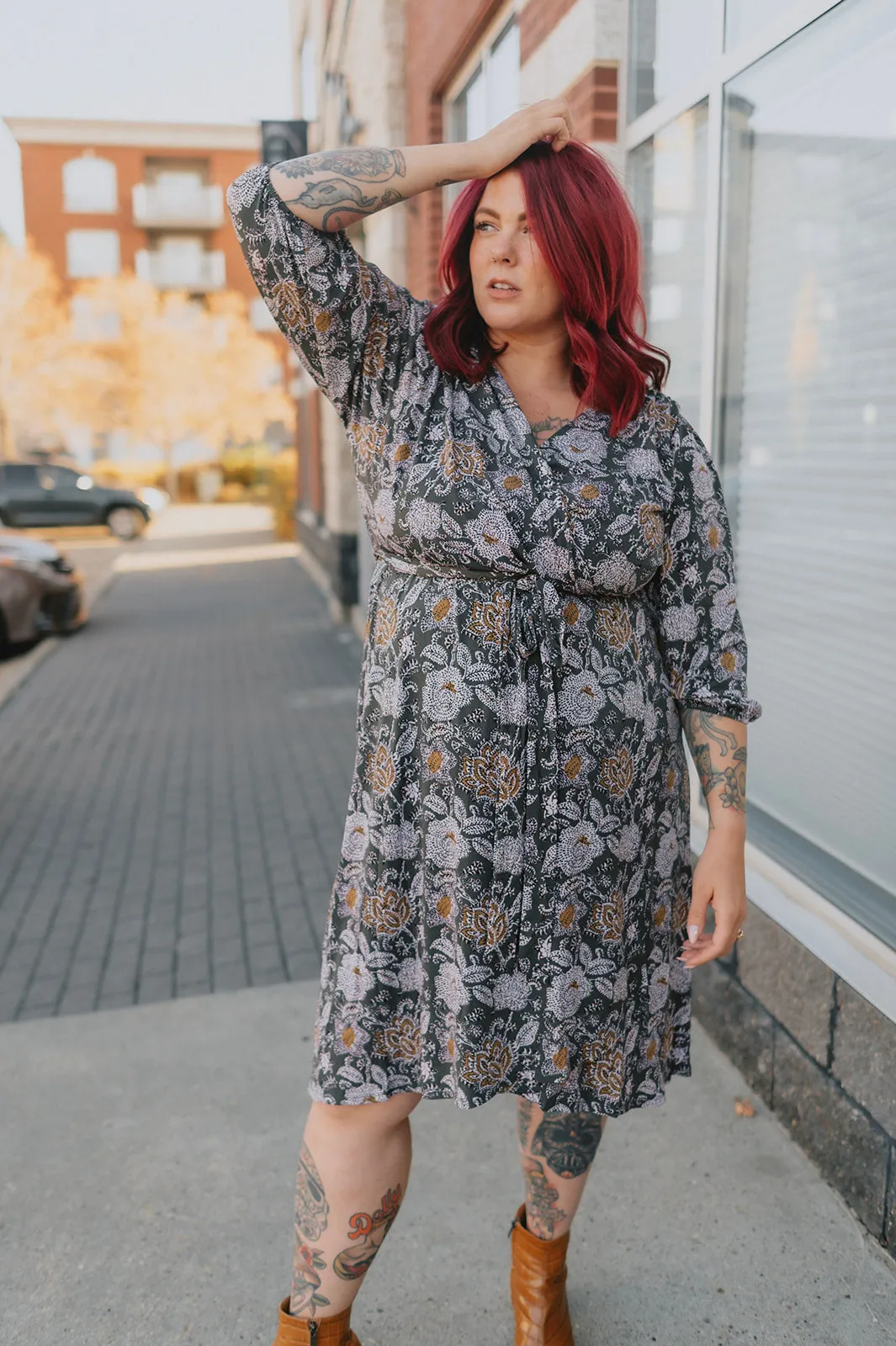 The Olivia Wrap Dress - PLUS