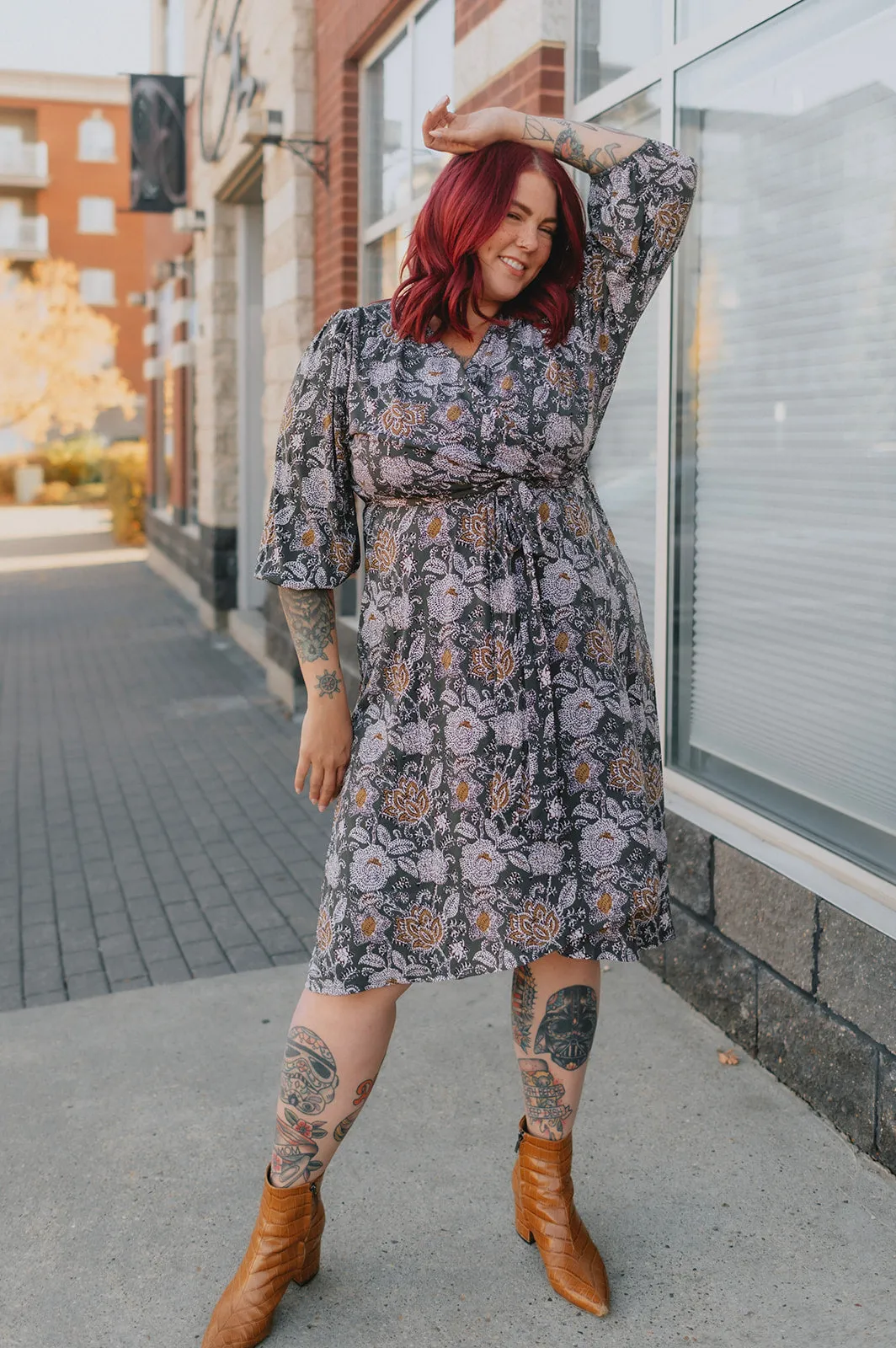 The Olivia Wrap Dress - PLUS