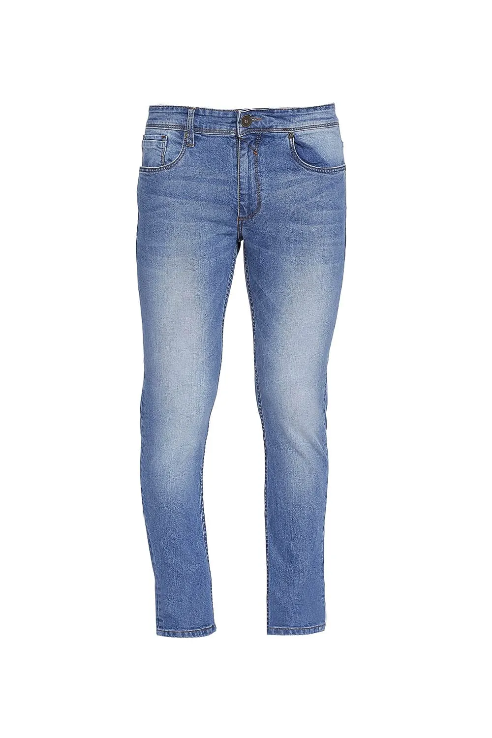 Torque Fit Faded Denim Stretch Jeans