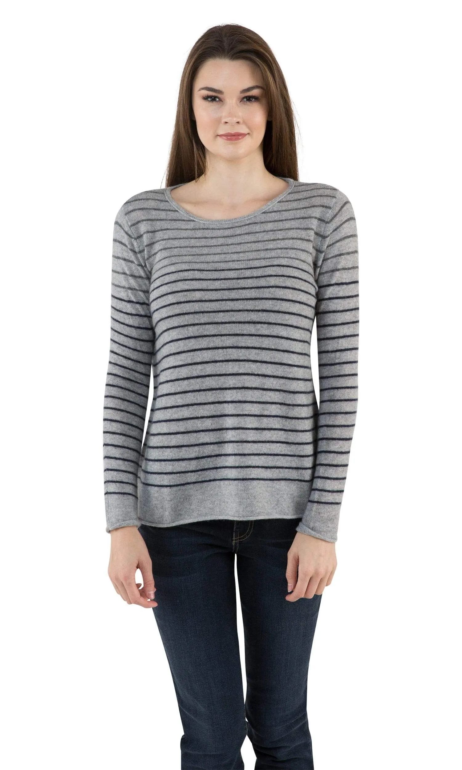 Velvet by Graham & Spencer Adarah Striped Cashmere Sweater