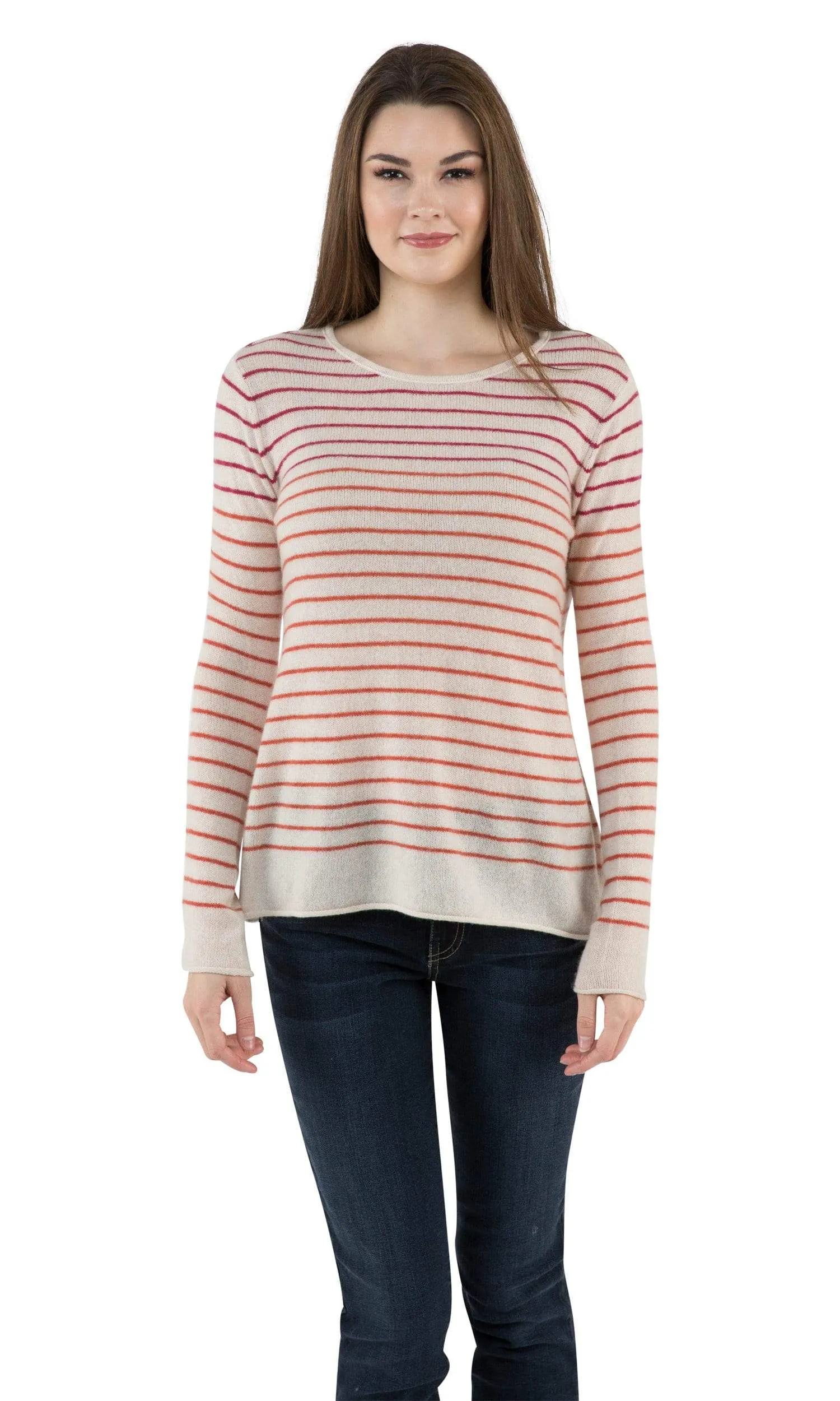 Velvet by Graham & Spencer Adarah Striped Cashmere Sweater