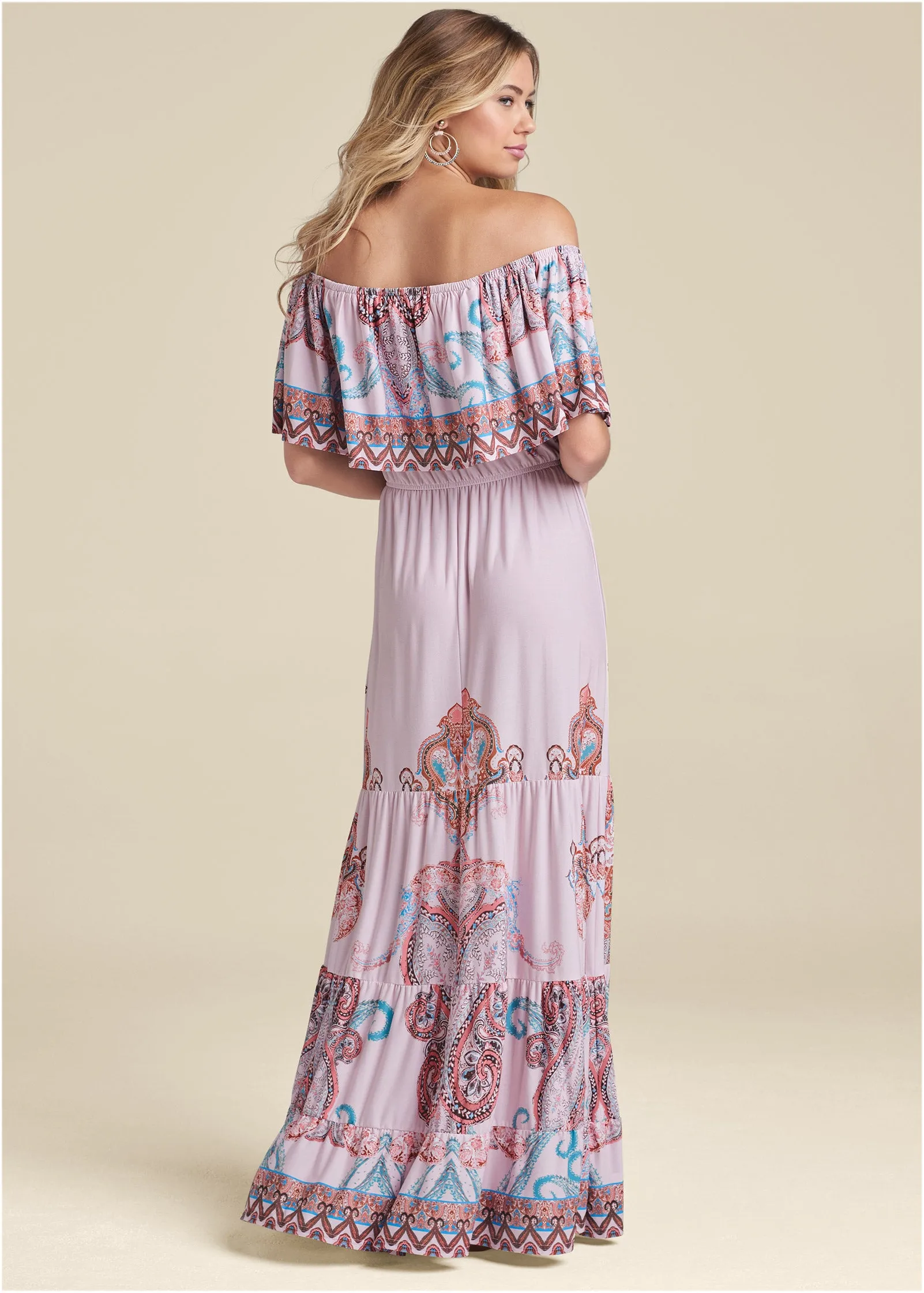 Wandering Goddess Dress - Blush Multi