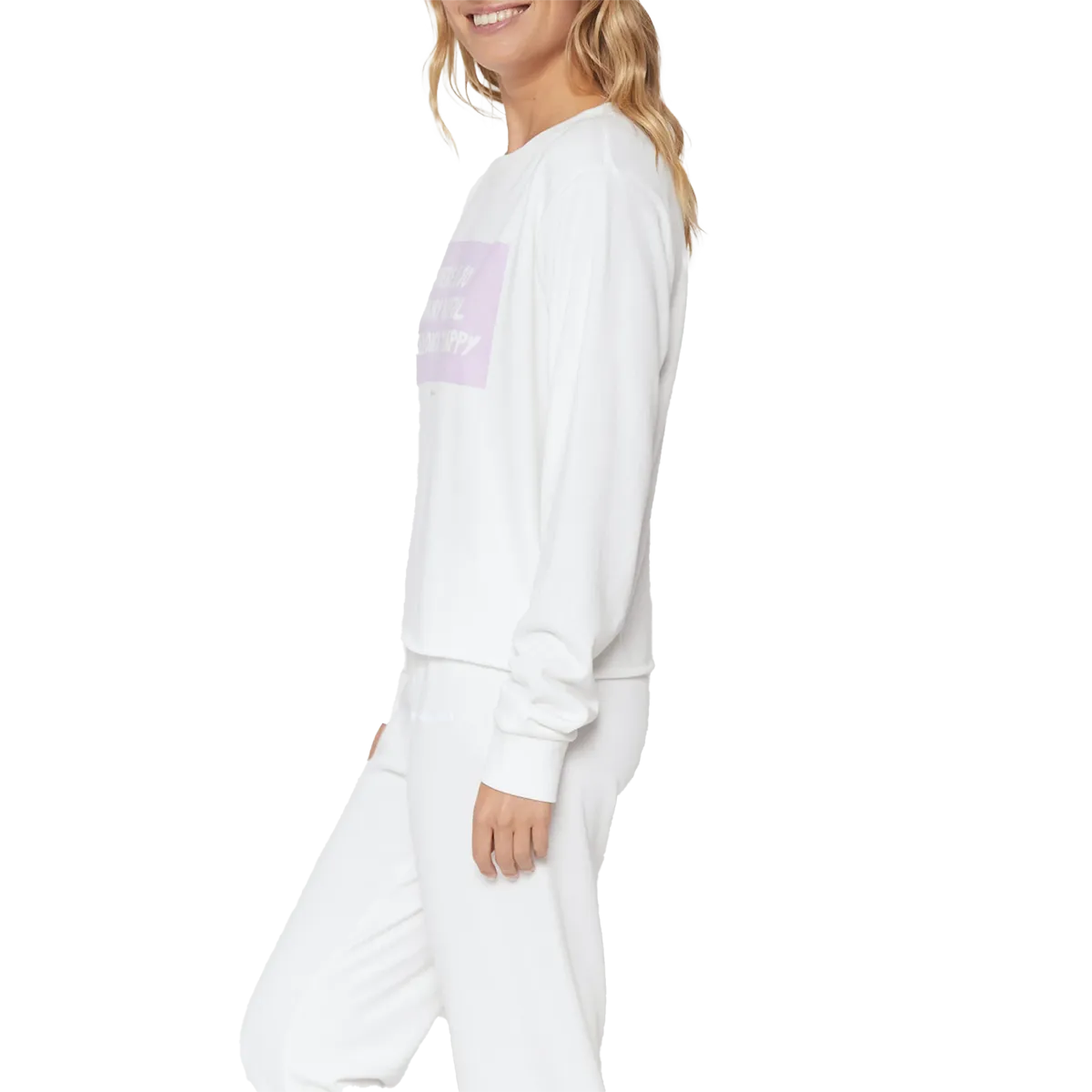 Women's Happy Crop Sweatshirt