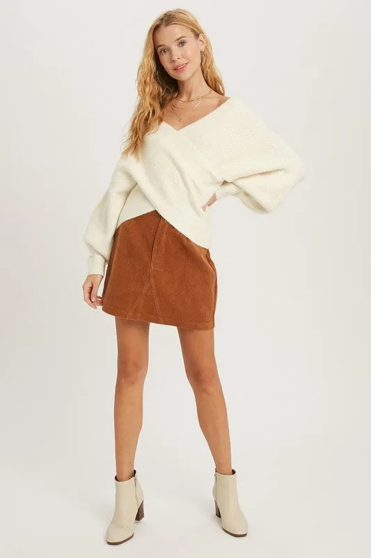 Wrap Sweater - Ivory