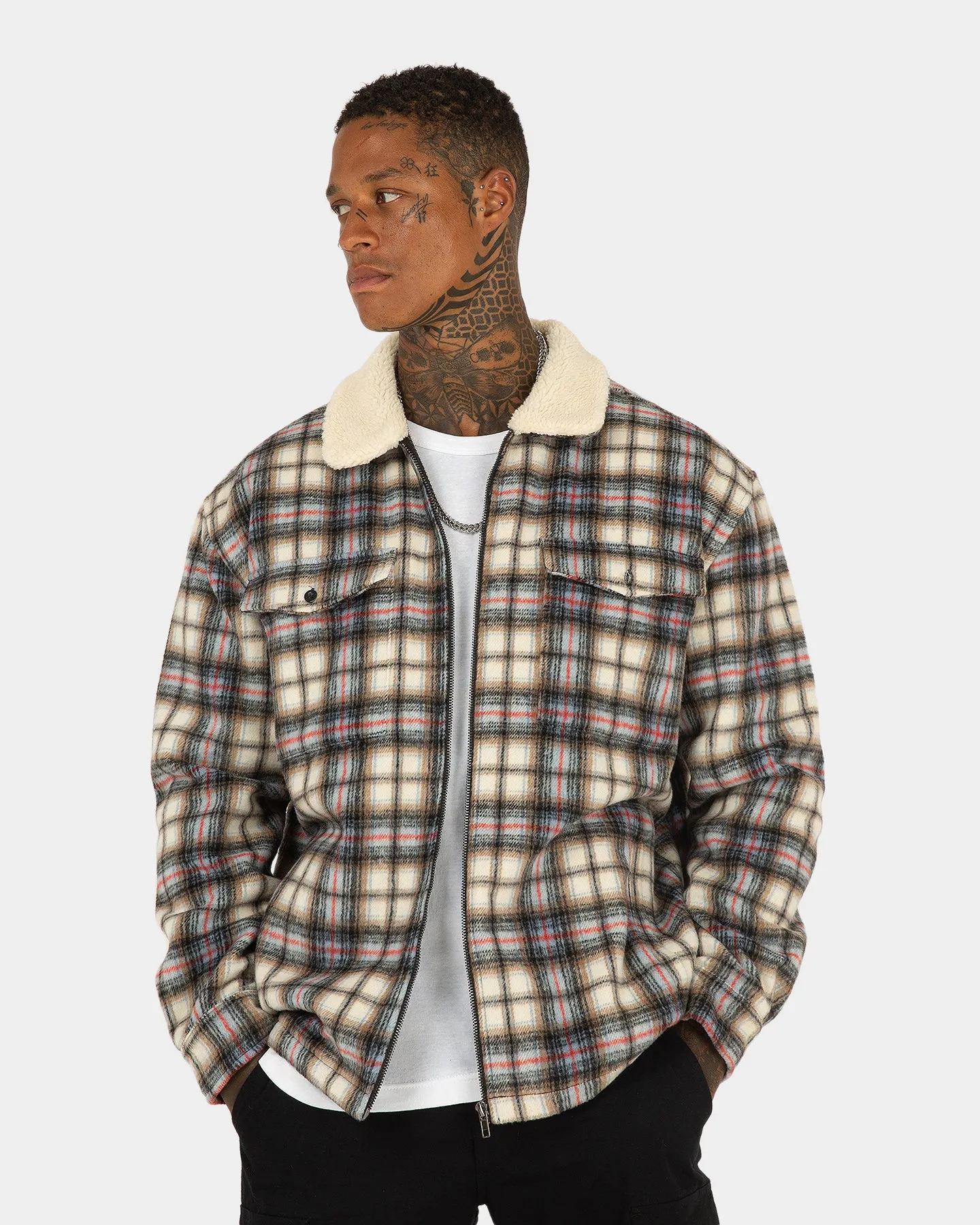 XXIII Tex Sherpa Flannel Jacket Multi-Coloured