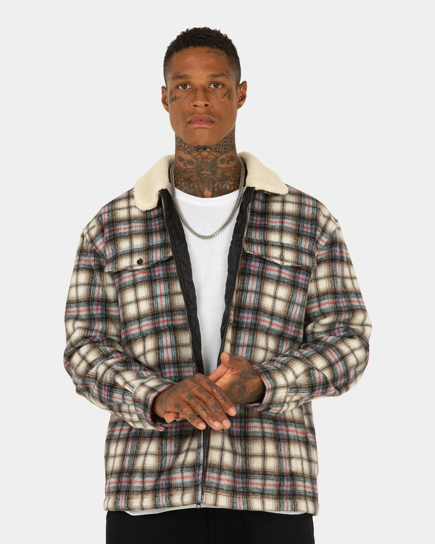 XXIII Tex Sherpa Flannel Jacket Multi-Coloured