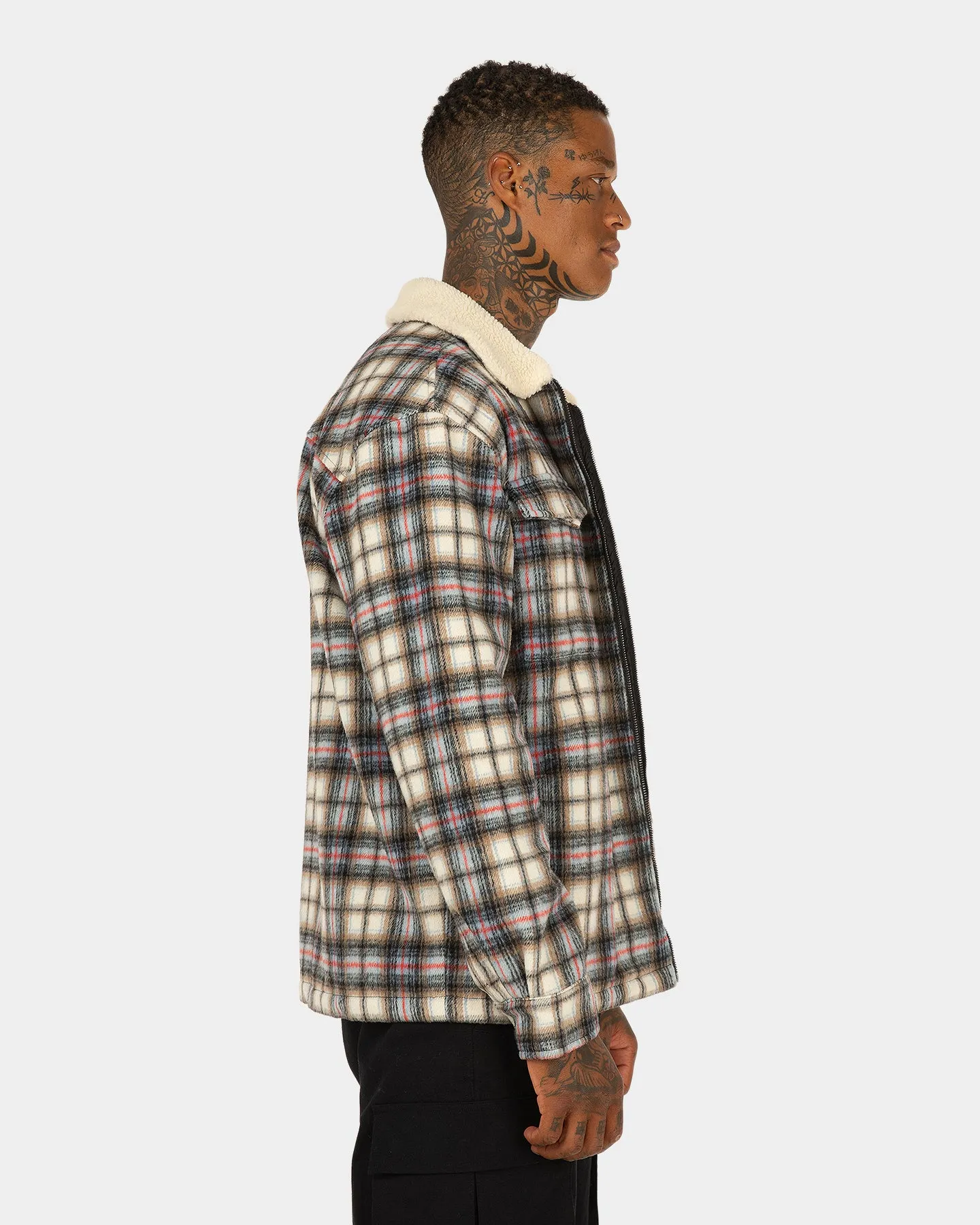 XXIII Tex Sherpa Flannel Jacket Multi-Coloured