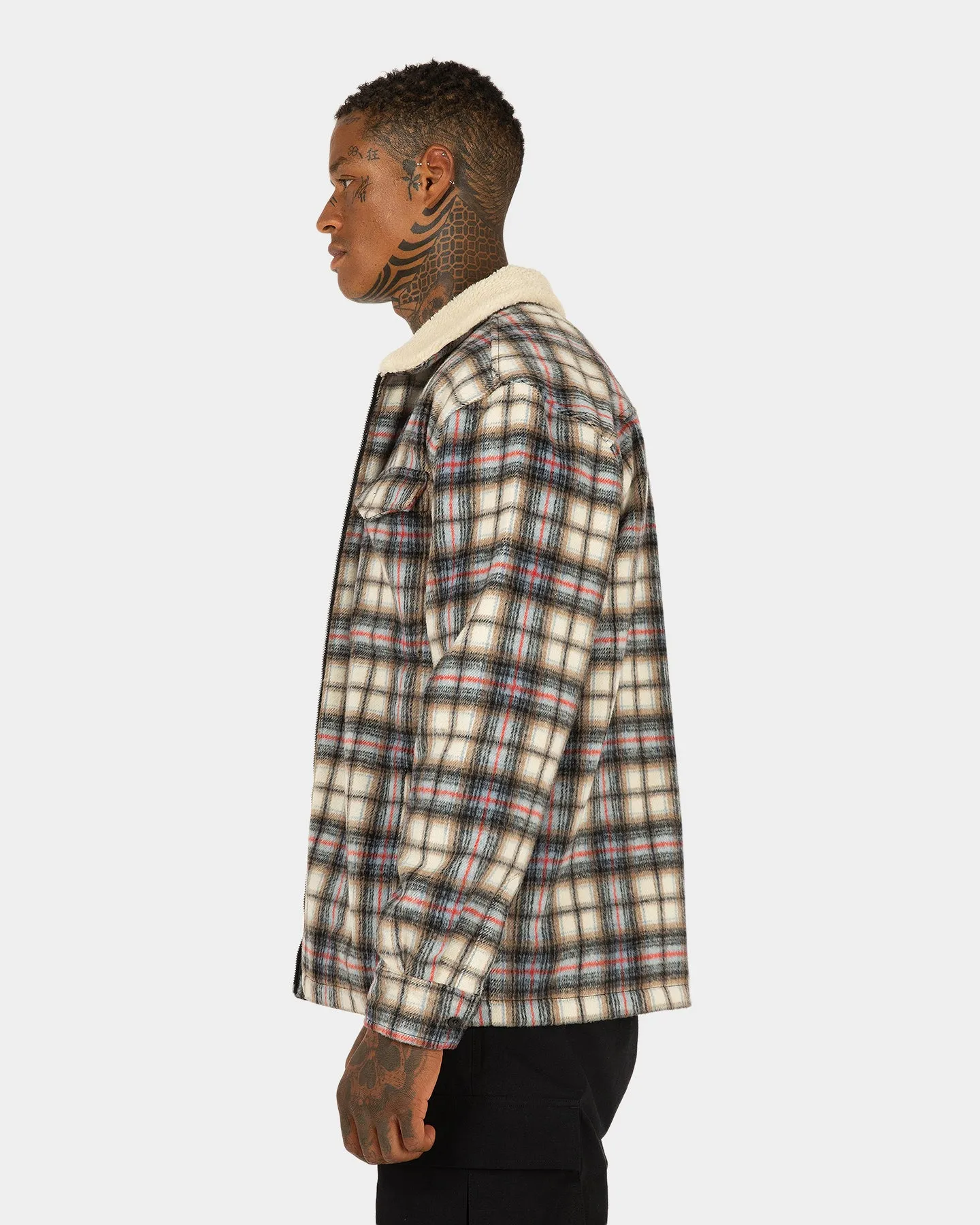 XXIII Tex Sherpa Flannel Jacket Multi-Coloured