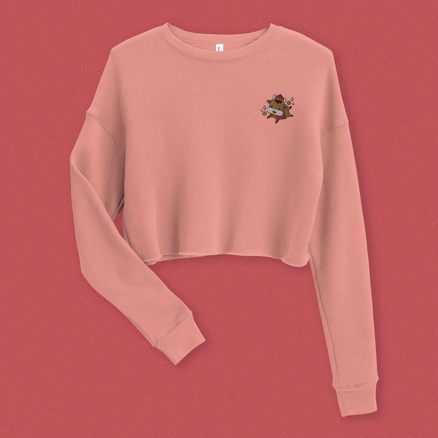 Year of the Ox Embroidered Crop Sweatshirt